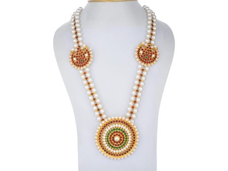 Kemp Moti Haram - 11 Inches | Long Moti Necklace  Kemp Jewellery for Dance For Discount