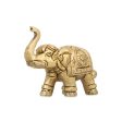 Elephant Statue - 2 x 2.5 Inches | Elephant Figurine  Antique Brass Idol for Home Decor  315 Gms Approx Online Sale