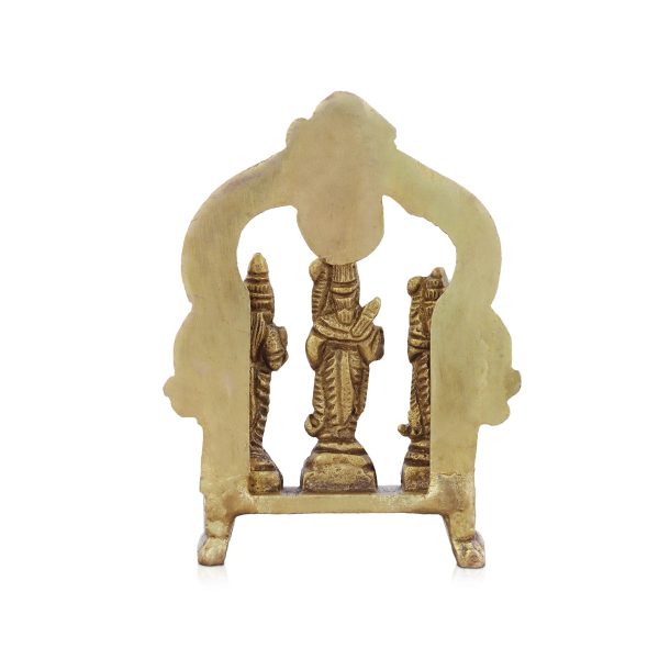 Ram Darbar Murti with Arch - 4 x 3 Inches | Antique Brass Idol  Ram Darbar Idol for Pooja  260 Gms Approx For Discount