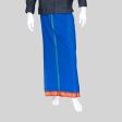 Veshti - 2 Mtrs | Ayyappa Thalapathi Border Dhoti  Blue Colour Vesti for Men Online Hot Sale