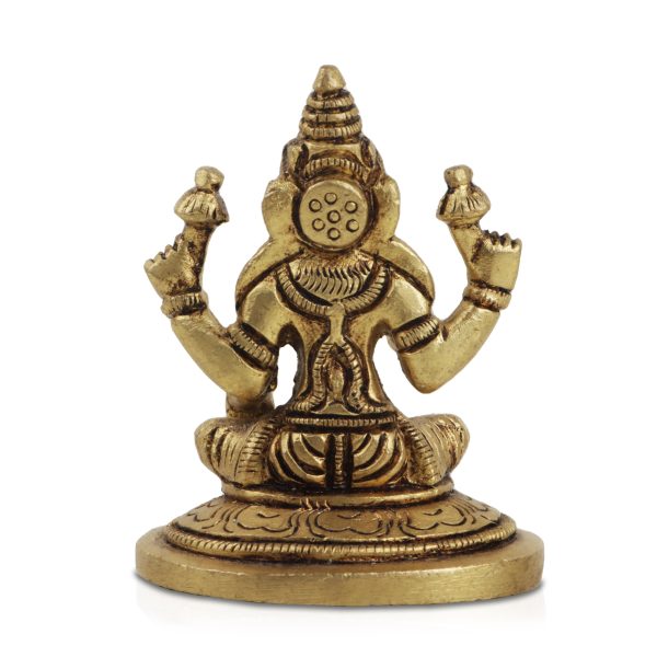 Laxmi Murti  - 1.75 x 2 Inches |  Brass Idol  Lakshmi Idol  Lakshmi Murti  Lakshmi Statue for Pooja Online