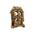 Ram Darbar Murti with Arch - 3.5 x 2.75 Inches | Antique Brass Idol  Ram Darbar Idol for Pooja  300 Gms Approx Online Sale