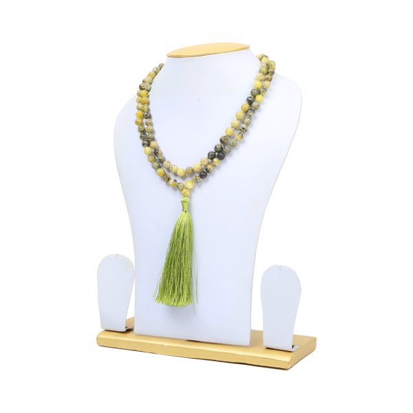 Crystal Mala - Serpentine | Semi Precious Stone Mala  Japa Mala for Men & Women For Cheap