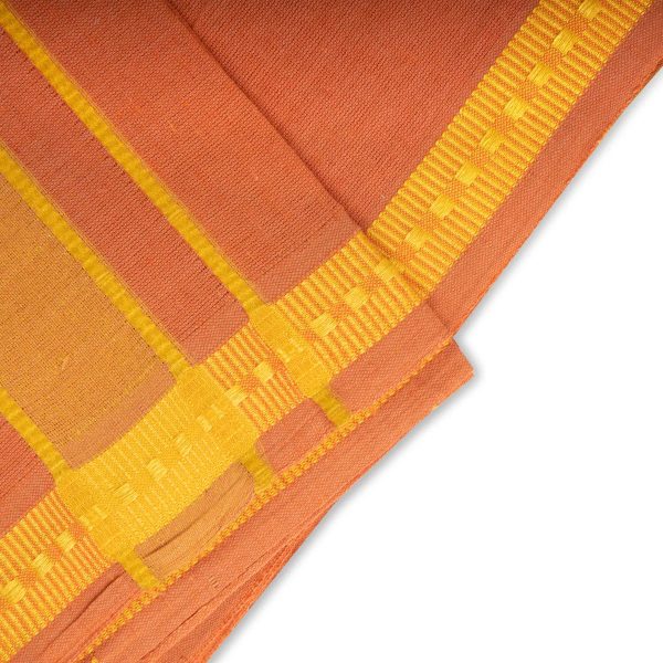 Cotton Veshti - 2 Mtrs | Pendex Border Dhoti  Kavi Colour Vesti for Men For Sale