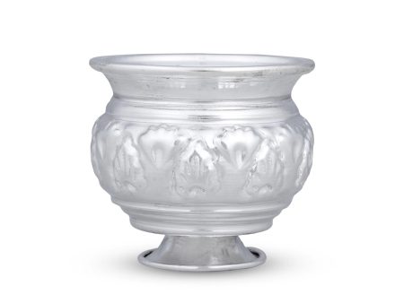 Chandan Cup With Base - 2.5 x 2.5 Inches | German Silver Cup  Chandan Bowl for Pooja  70 Gms Approx Hot on Sale