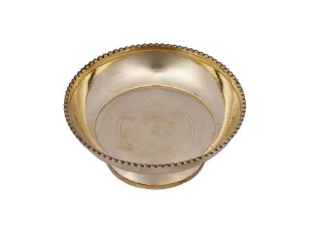 Brass Bowl With Stand - 1.75 x 4.25 Inches | Plain Design Brass Cup  Pooja Cup for Home  160 Gms Approx For Discount