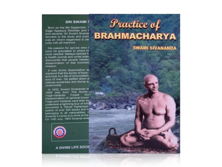 Practice Of Brahmacharya - English | by Swami Sivananda  Hindu Spiritual Book Hot on Sale