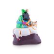 Radha Krishna with Cow Clay Golu Bommai - 10 x 8 Inches | Giri Golu Doll  Navaratri Golu Bomma Gombe Bommai Online Sale