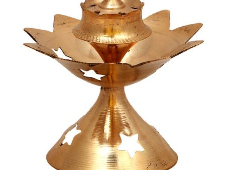 Agarbatti Stand - 2 x 2.5 Inches | Star Design Incense Stick Stand  Agarbatti Holder  Brass Agarbatti Stand for Pooja Online now