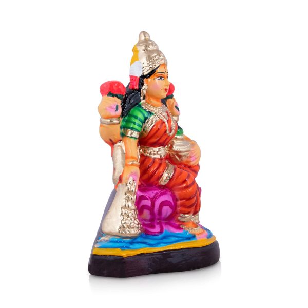 Lakshmi Clay Golu Bommai - 12 x 7 Inches | Giri Golu Doll  Navaratri Golu Bomma Gombe Bommai Fashion