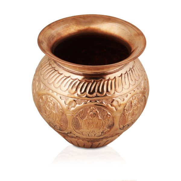 Copper Lota - 5 Inches | Ashtalakshmi Chombu  Copper Kalash for Pooja For Sale