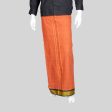 Cotton Veshti - 2 Mtrs | Padayappa Border Dhoti  Dark Kavi Colour Vesti for Men Online