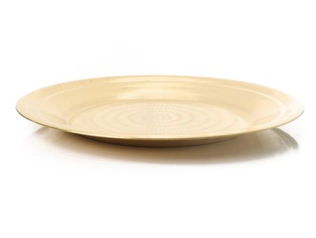 Brass Plate - 17 Inches | Pottu Prath Thali Plate  Pooja Plate for Home  700 Gms Approx Cheap