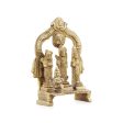 Ram Darbar Murti with Arch - 4 x 3 Inches | Antique Brass Idol  Ram Darbar Idol for Pooja  260 Gms Approx For Discount