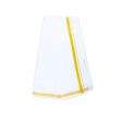 Veshti - 2 Mtrs | 50k Jari Velcro Border Dhoti  Cotton Vesti  White Vesti for Men  275 Gms Supply