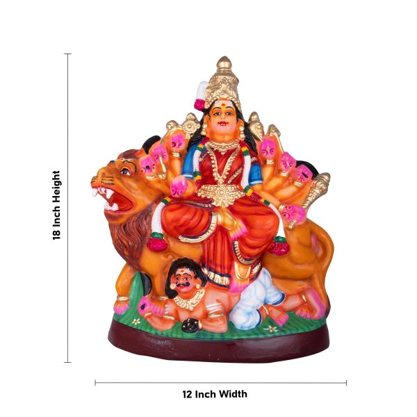 Durga Paper Mache Golu Bommai - 18 x 12 Inches | Giri Golu Doll  Navaratri Golu Bomma Gombe Bommai For Sale