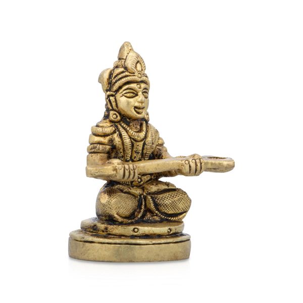 Annapurna Devi Murti - 2.5 x 1 Inches | Antique Brass Idol  Annapoorani Statue for Pooja  150 Gms Approx Supply