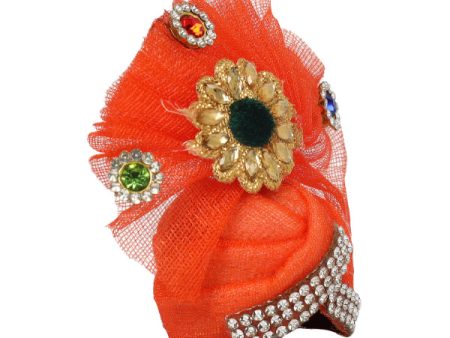 Turban - 2.5 x 1.25 Inch Dia | Kireedam  Fancy Mukut  Pagdi  Crown for Deity  Assorted Colour and Design Sale