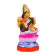 Saraswati Clay Golu Bommai - 8 x 4 Inches | Giri Golu Doll  Navaratri Golu Bomma Gombe Bommai Supply