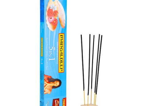 Mangaldeep 5 In 1 Puja Incense 75 Sticks Fashion