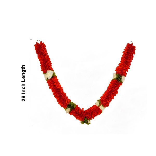 Artificial Flower Garland - 28 Inches | Flower Toran  Artificial Mala for Photo Frame  Assorted Design & Colour Cheap