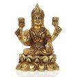 Laxmi Murti  - 2.5 x 2.25 Inches |  Brass Idol  Lakshmi Idol  Lakshmi Murti  Lakshmi Statue for Pooja Fashion