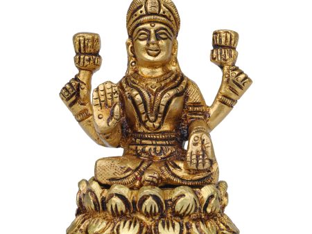 Laxmi Murti  - 2.5 x 2.25 Inches |  Brass Idol  Lakshmi Idol  Lakshmi Murti  Lakshmi Statue for Pooja Fashion