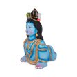 Crawling Krishnan Statue - 11 x 10 Inches | Giri Golu Doll  Clay Doll  Janmashtami Decoration Discount