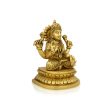 Lakshmi Idol - 7 x 5 Inches | Antique Brass Idol  Laxmi Murti  Lakshmi Murti for Pooja  1.680 Kgs Approx For Sale