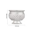 Chandan Cup With Base - 2.5 x 2.75 | German Silver Cup  Chandan Bowl for Pooja  70 Gms Approx Sale