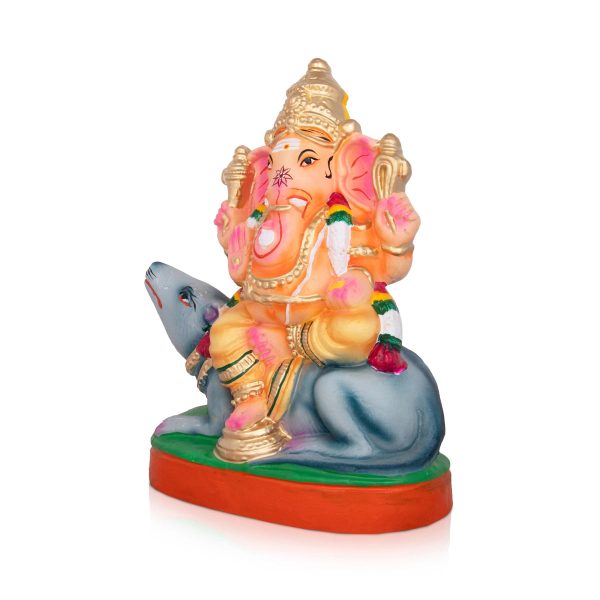 Vinayagar Clay Golu Bommai - 13 x 10 Inches | Giri Golu Doll  Navaratri Golu Bomma Gombe Bommai Supply