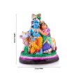 Radha Krishna with Cow Clay Golu Bommai - 10 x 8 Inches | Giri Golu Doll  Navaratri Golu Bomma Gombe Bommai Online Sale