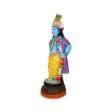 Vithoba Krishna Standing - 24 x 10 Inches | Giri Golu Doll  Clay Doll  Vithoba Murti  Navratri Bommai For Cheap