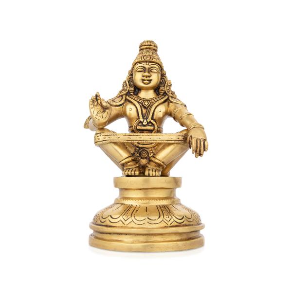 Ayyappan Statue - 8.5 Inch | Brass Statue  Ayyappan Idol for Pooja Cheap