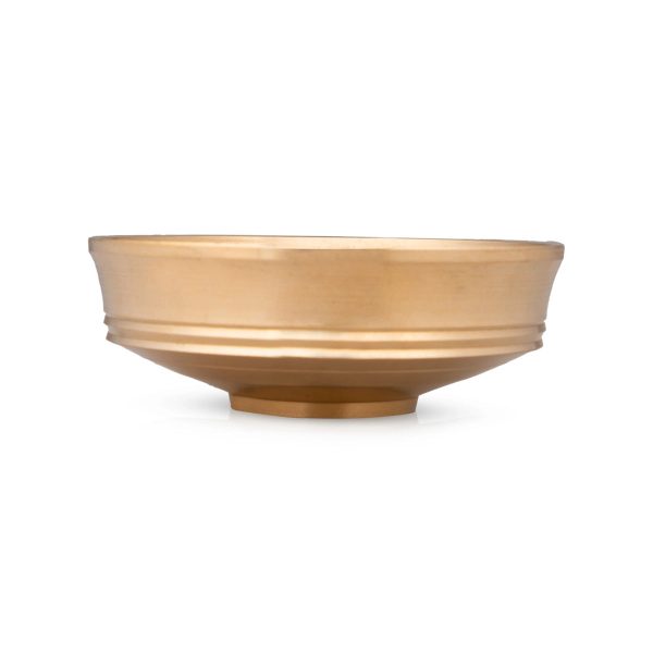 Brass Urli - 1 x 2.5 Inches | Brass Uruli  Brass Flower Pot for Pooja  60 Gms Approx Sale