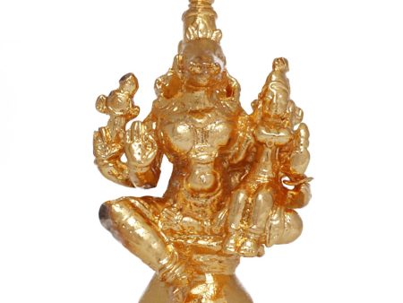 Varaha Lakshmi Idol - 1.5 Inches | Copper Idol  Gold Polish Lakshmi Murti  Varaha Laxmi Statue  Varaha Murti for Pooja Cheap