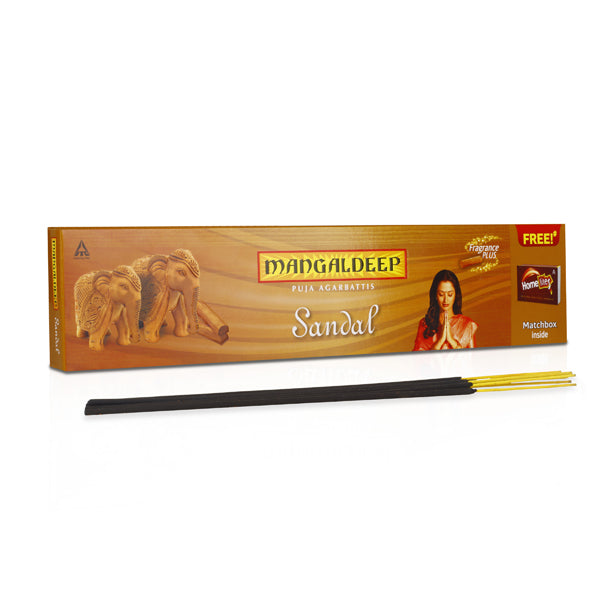 Mangaldeep Sandal Puja Agarbatti - 76 Sticks | Incense Sticks  Agarbathi for Pooja Hot on Sale