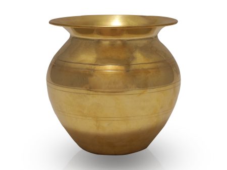 Brass Lota  - 4.25 x 4  Inches |  Chombu  Kalash Pot  Kalasam for Pooja Online now