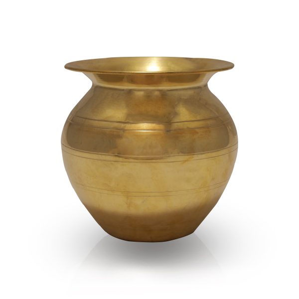 Brass Lota  - 4.25 x 4  Inches |  Chombu  Kalash Pot  Kalasam for Pooja Online now