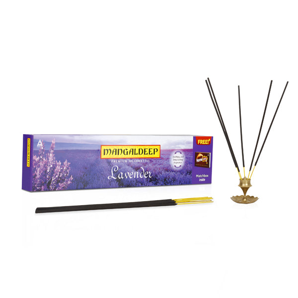 Mangaldeep Lavender Premium Incense 72 Sticks - Lavender Hot on Sale