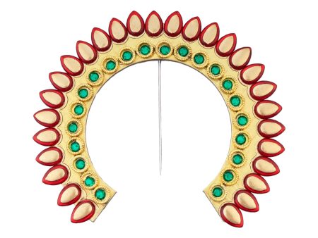 Hair Arch - 5.5 x 6 Inches | Stone Arch  Hair Accessory  Multicolour Stone Jewellery for Deity Discount