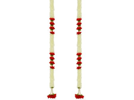 Toran Set - 3.5 Feet | Thoran  2 Pcs  Side Toran  Flower Toran for Door  Assorted Colour & Design For Sale