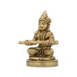 Annapurna Devi Murti - 2.5 x 1 Inches | Antique Brass Idol  Annapoorani Statue for Pooja  150 Gms Approx Supply