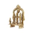 Ram Darbar Murti with Arch - 4 x 3 Inches | Antique Brass Idol  Ram Darbar Idol for Pooja  260 Gms Approx For Discount