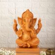 Ganesh Statue - 8 x 5.5 Inches | Wooden Statue  Vinayaka Idol   Ganesh Idol for Pooja Hot on Sale