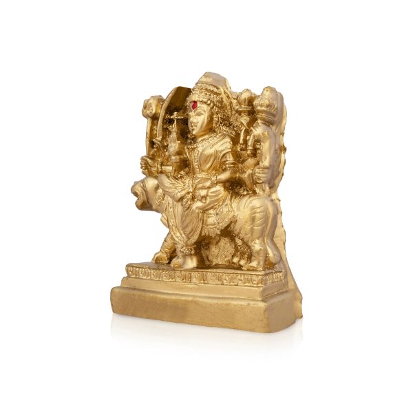 Durga Murti - 3 x 2 Inches | Resin Statue  Gold Polish Durga Mata for Pooja  80 Gms Approx Discount