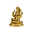 Lakshmi Idol - 7 x 5 Inches | Antique Brass Idol  Laxmi Murti  Lakshmi Murti for Pooja  1.680 Kgs Approx For Sale