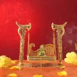 Jhula - 10 x 10 Inches | Parrot Design Jhoola  Laddu Gopal Jhula  Aluminium Krishna Jhula for Deity Hot on Sale