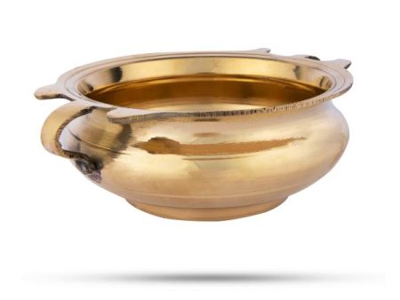 Brass Urli - 3 x 7.5 Inches | Uruli  Brass Bowl  Flower Pot for Home Cheap