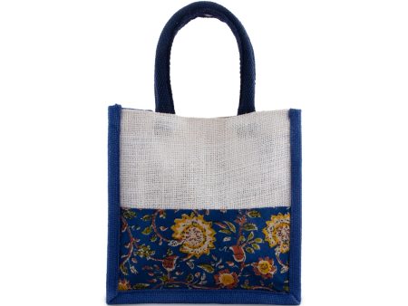 Jute Bag - 8 x 8 Inches | Velcro Closure Tote Bag  Kalamkari Cloth Handbag for Return Gifts  Assorted Colour Online